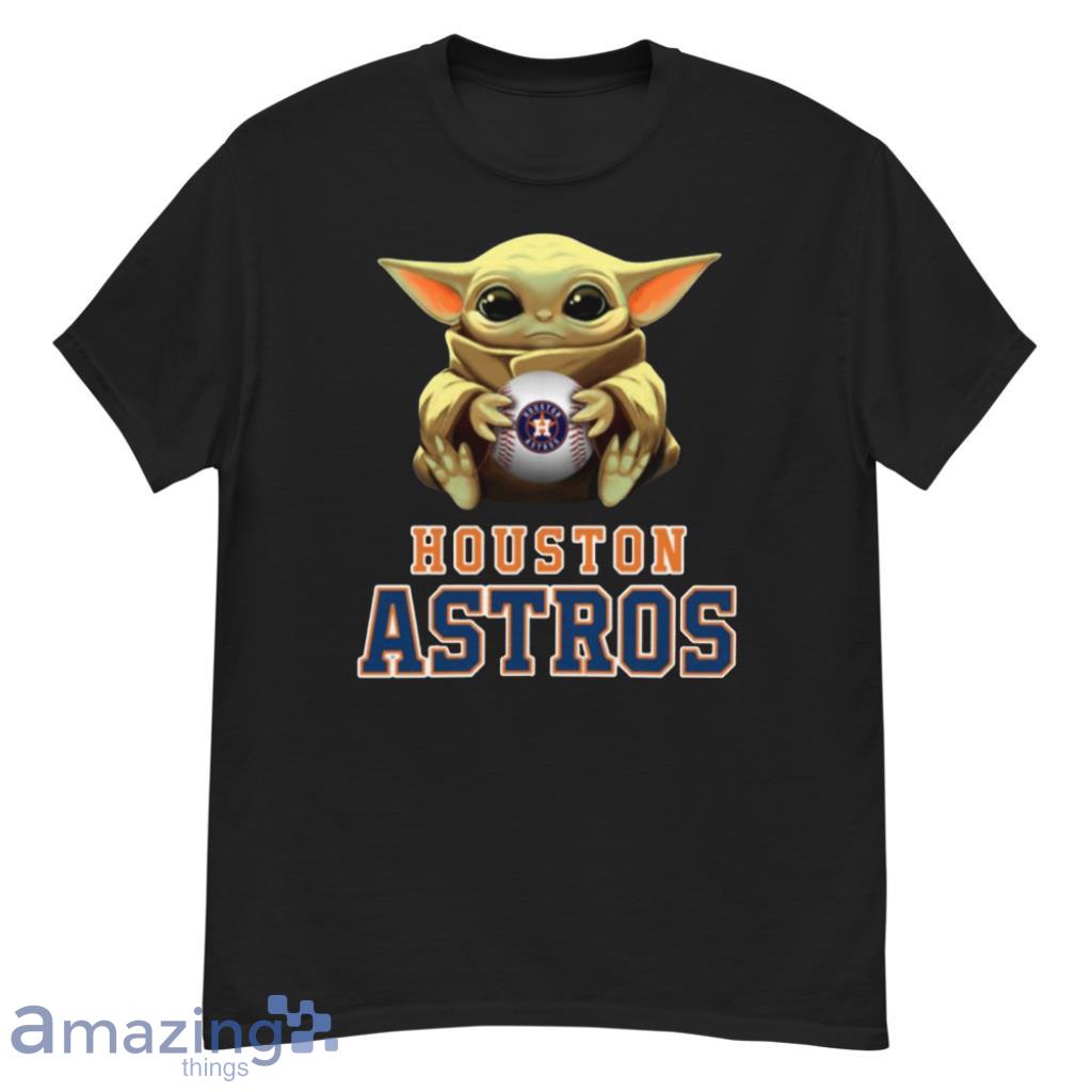 MLB Baseball Houston Astros Star Wars Baby Yoda T Shirt