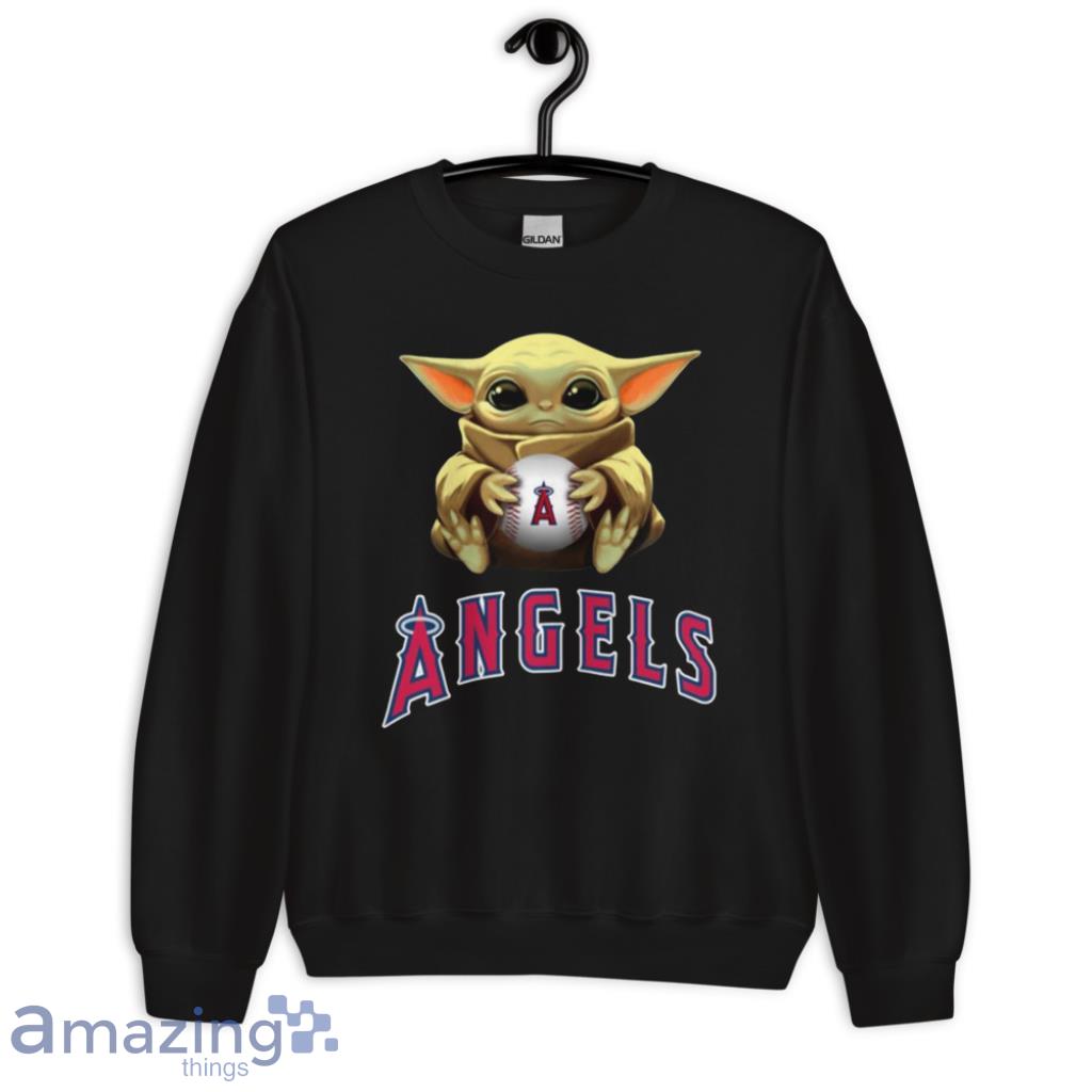 MLB Baseball Los Angeles Angels Star Wars Baby Yoda T Shirt image MLB Baseball Los Angeles Angels Star Wars Baby Yoda T Shirt - Unisex Crewneck Sweatshirt