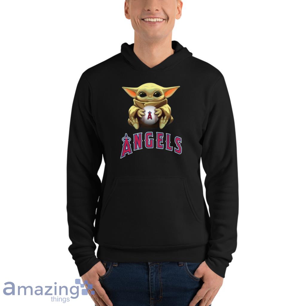 MLB Baseball Los Angeles Angels Star Wars Baby Yoda T Shirt image MLB Baseball Los Angeles Angels Star Wars Baby Yoda T Shirt - Unisex Fleece Pullover Hoodie