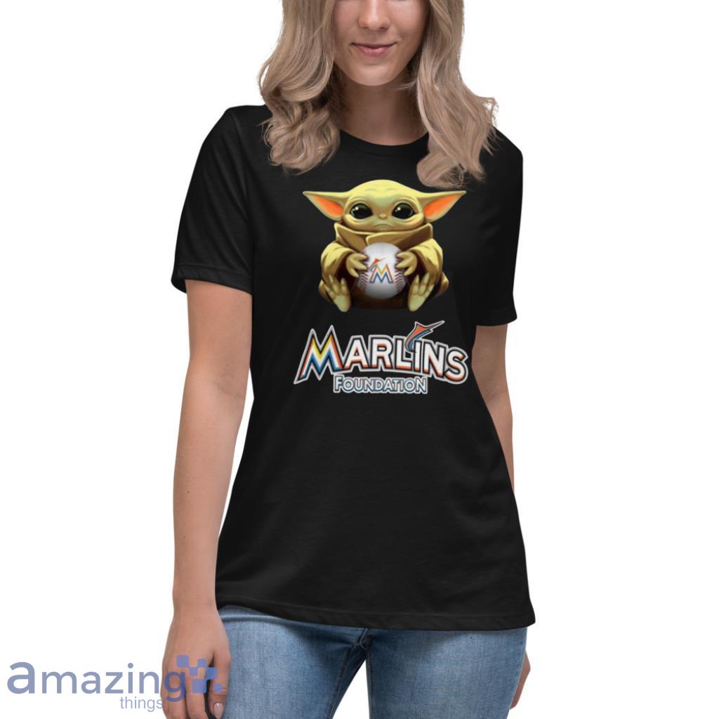Miami Marlins Baby Yoda Full Print 3D Hoodie And Zipper Men Women - T-shirts  Low Price