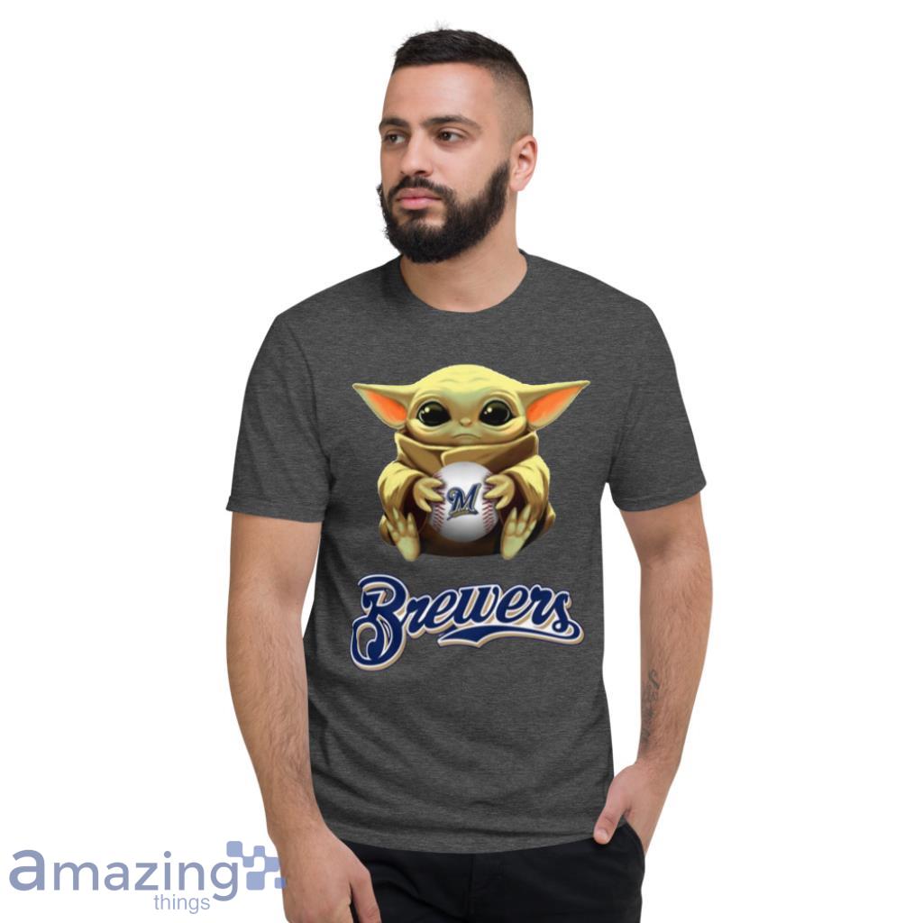 MLB Baseball Milwaukee Brewers Star Wars Baby Yoda T Shirt