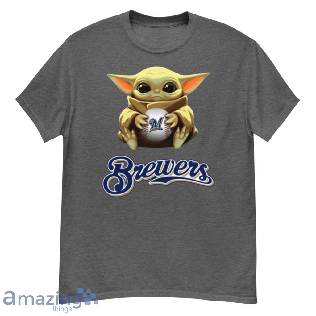 Youth Milwaukee Brewers Navy Star Wars This is the Way T-Shirt