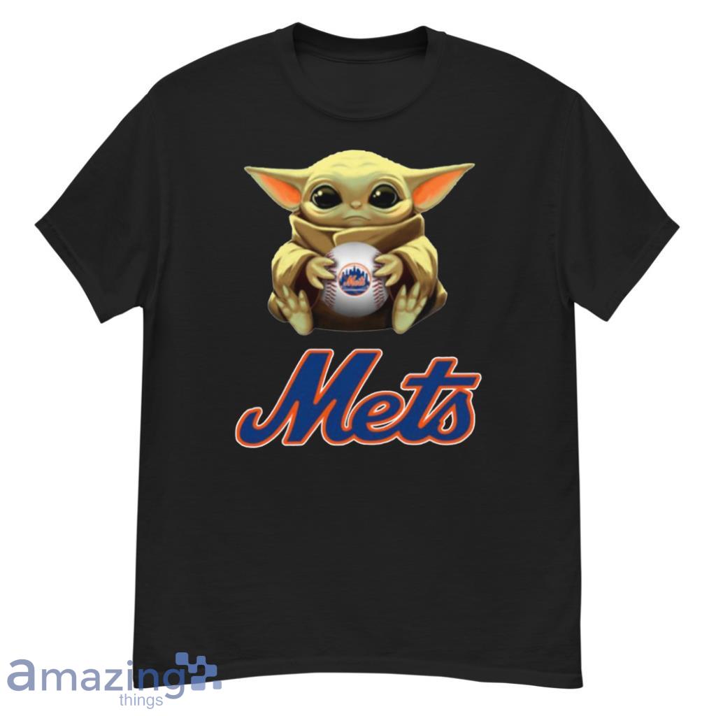 New York Mets MLB Baseball Star Wars Yoda And Mandalorian This Is The Way T- Shirt