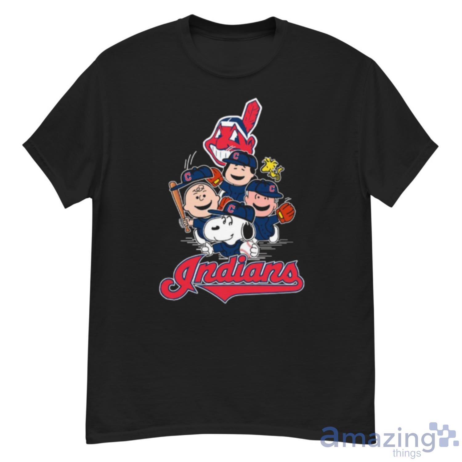 MLB Cleveland Indians Snoopy Charlie Brown Woodstock The Peanuts