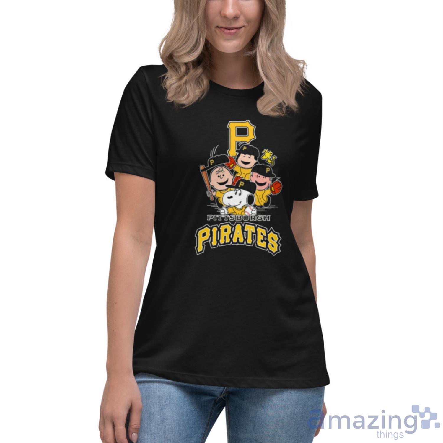 MLB Pittsburgh Pirates Snoopy Charlie Brown Woodstock The Peanuts Movie Baseball  Shirt