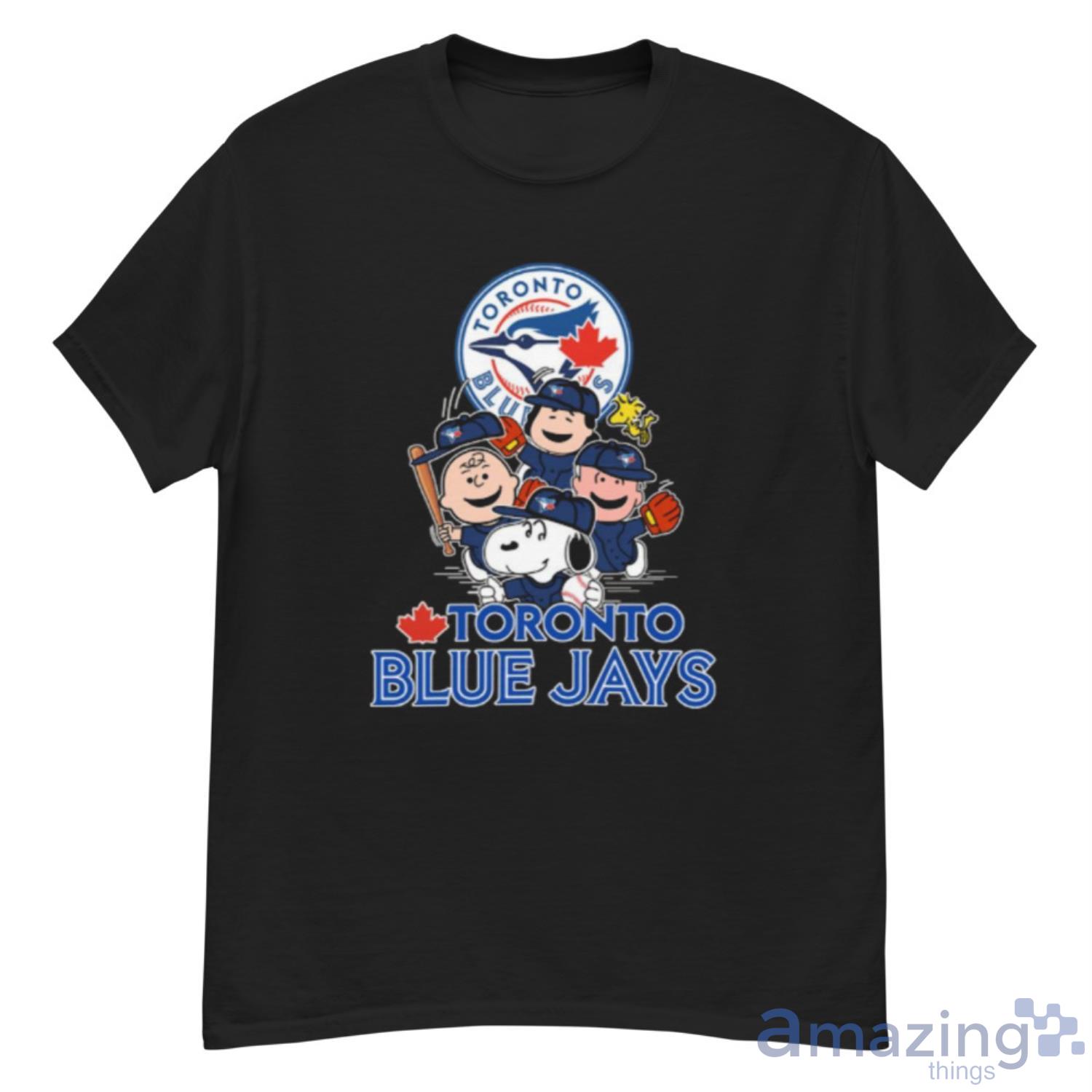 MLB Toronto Blue Jays Snoopy Charlie Brown Woodstock The Peanuts Movie  Baseball T Shirt_000 T-Shirt