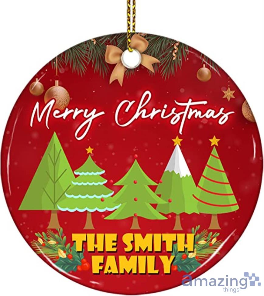 Mourin Personalized Family Name Christmas Ornament Product Photo 1