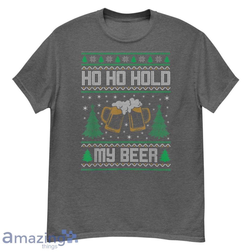 My Beer Ugly Sweater Christmas Funny T-Shirt - G500 Men’s Classic T-Shirt-1