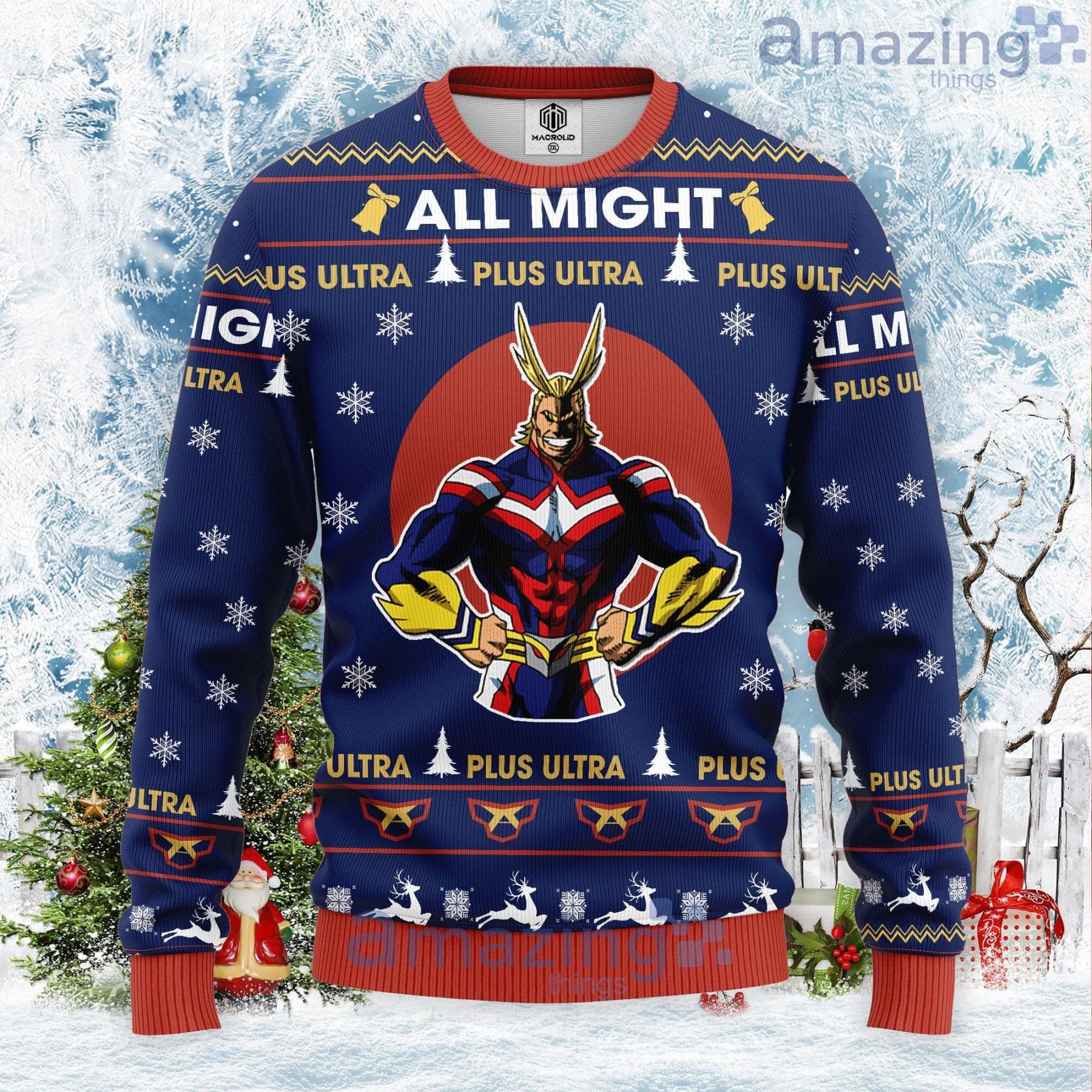 My Hero Academia All Might Plus Ultra Christmas Gift Ugly