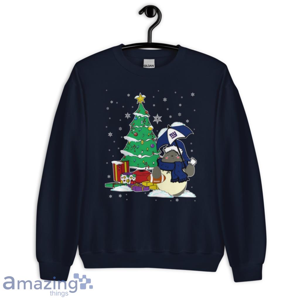 New York Giants NFL Football Cute Tonari No Totoro Christmas Sports T Shirt image New York Giants NFL Football Cute Tonari No Totoro Christmas Sports T-Shirt - Unisex Crewneck Sweatshirt-1