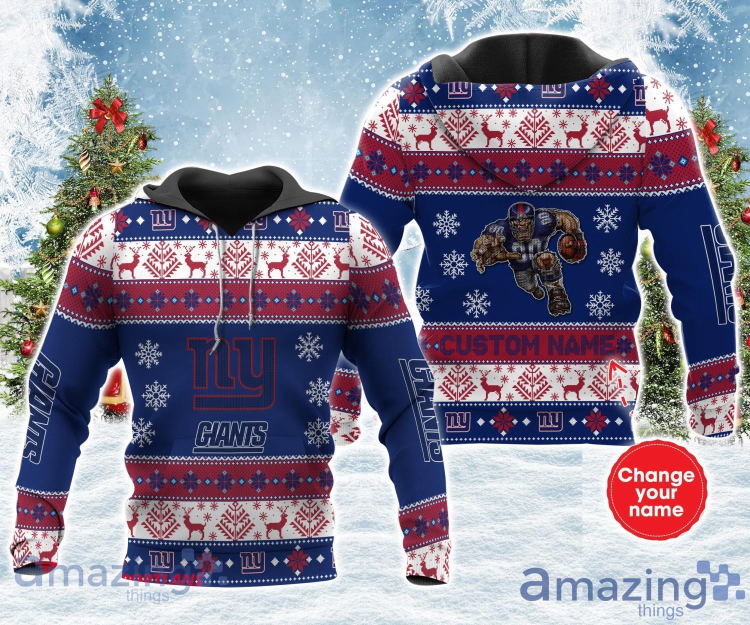 New York Giants Nfl Personalized Name All Over Printed 3D Shirt For Fans Product Photo 1