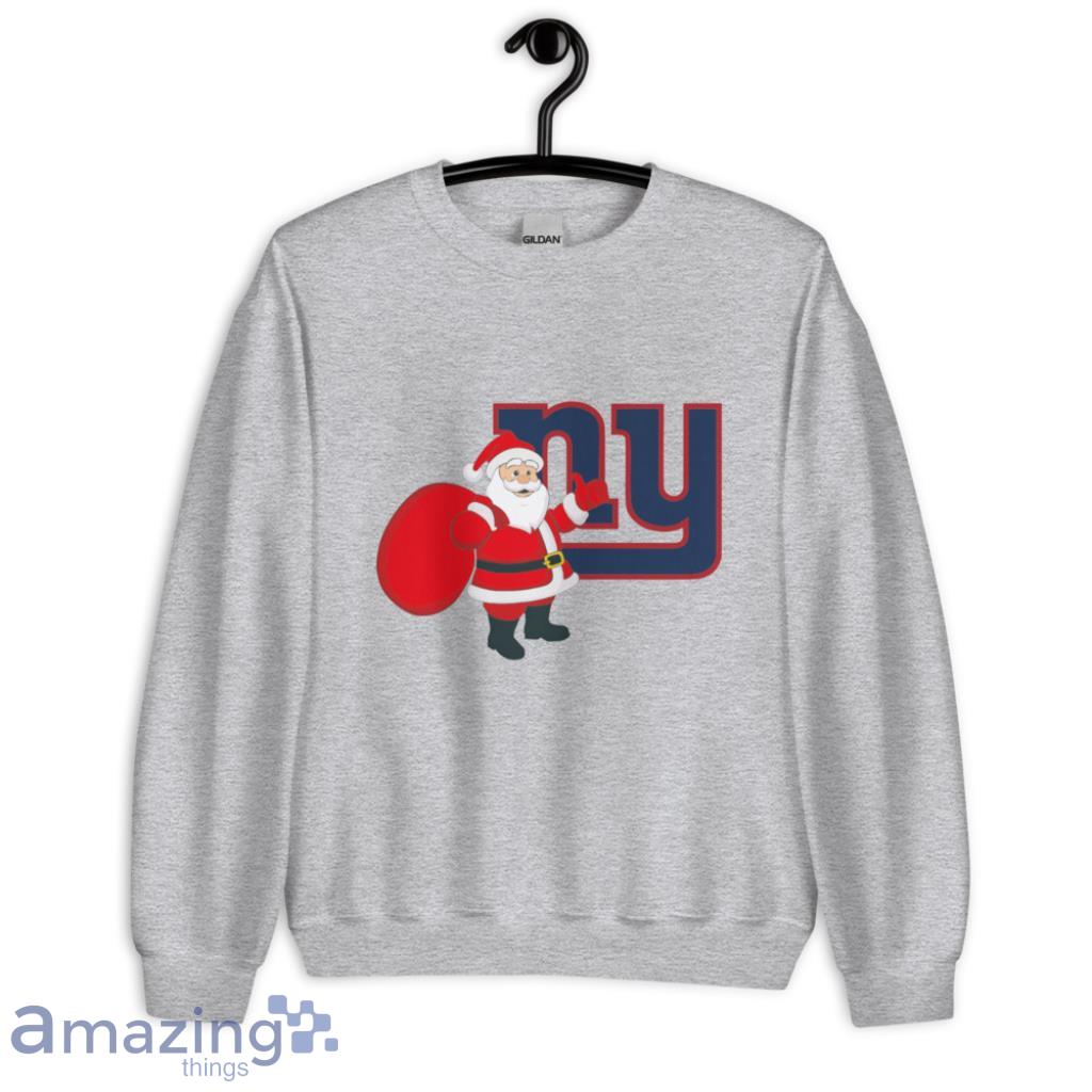 New York Giants Santa hat Christmas shirt