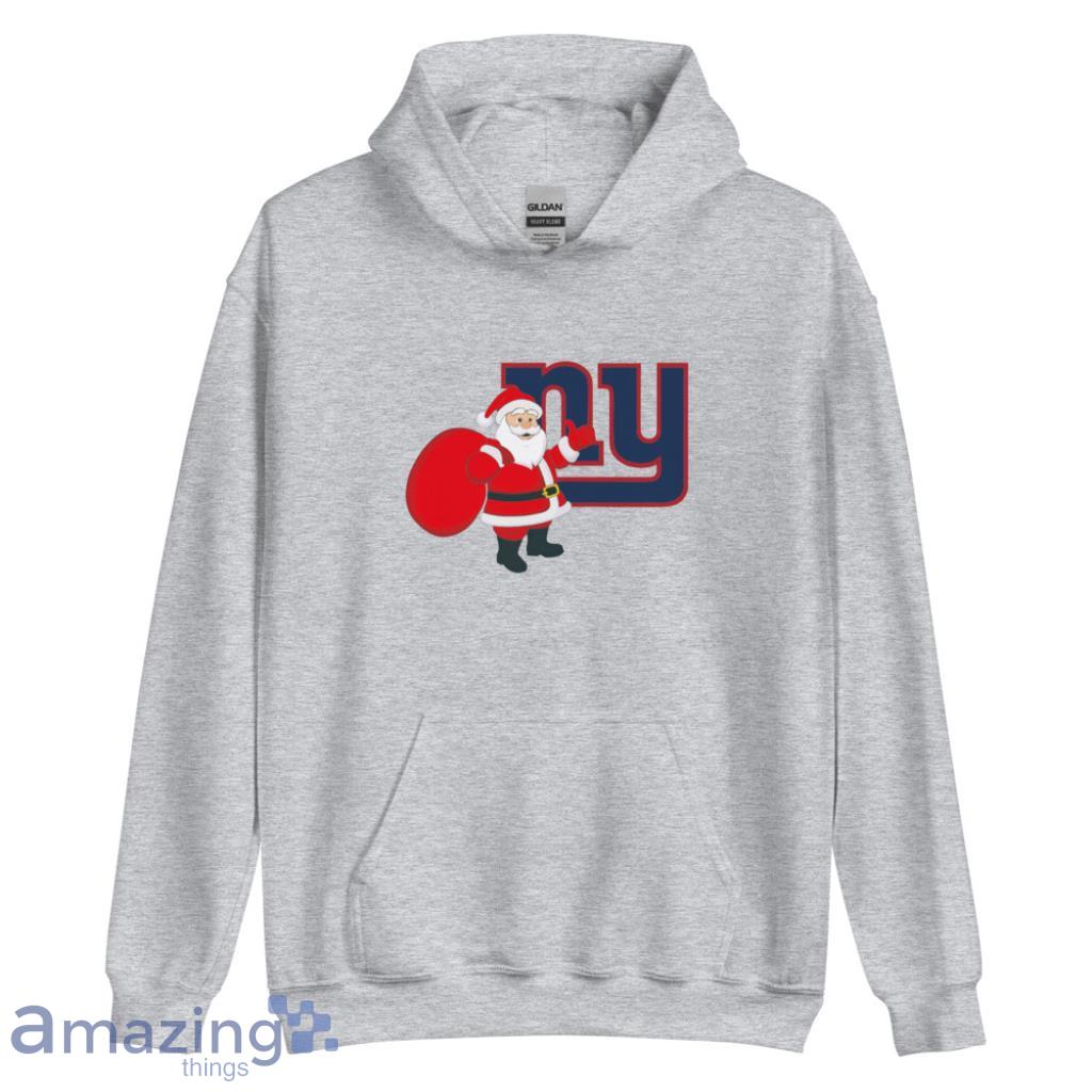 Santa New York Giants Logo Lights Christmas Sweater, hoodie