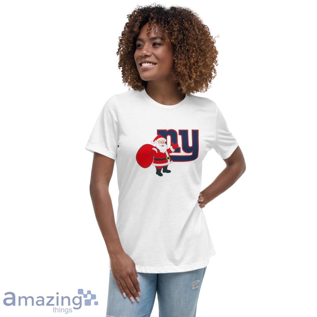 Women's Royal New York Giants Light-Up V-Neck Ugly Sweater