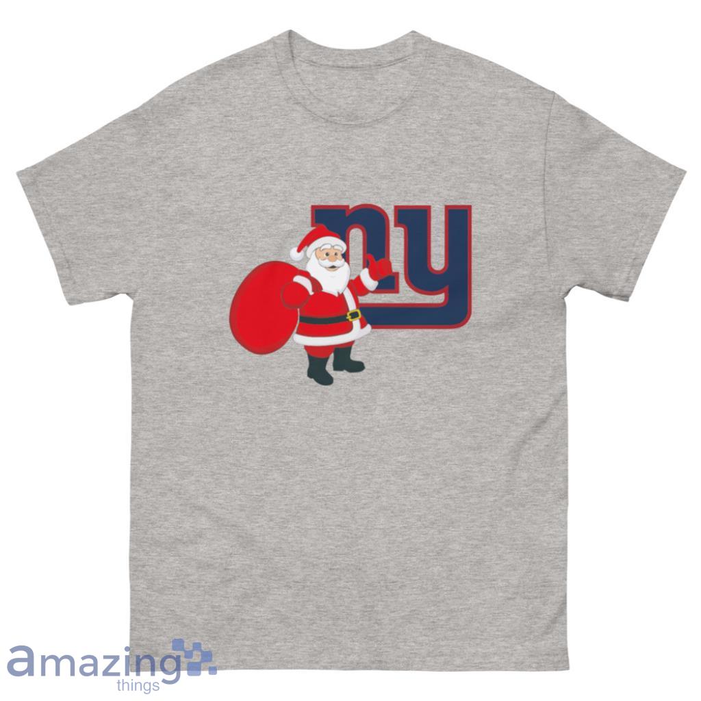 New York Giants NFL Santa Claus Christmas Shirt - 500 Men’s Classic Tee Gildan