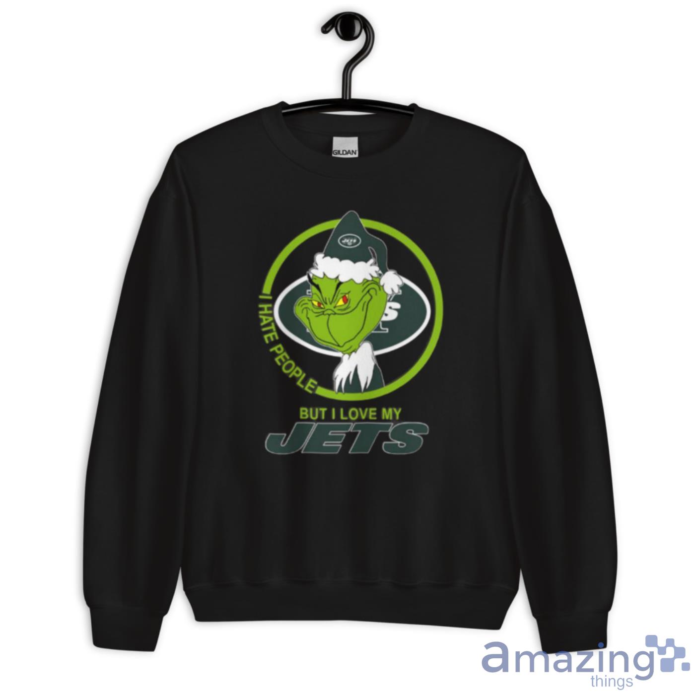 Men And Women Christmas Gift NFL New York Jets Cute 12 Grinch Face