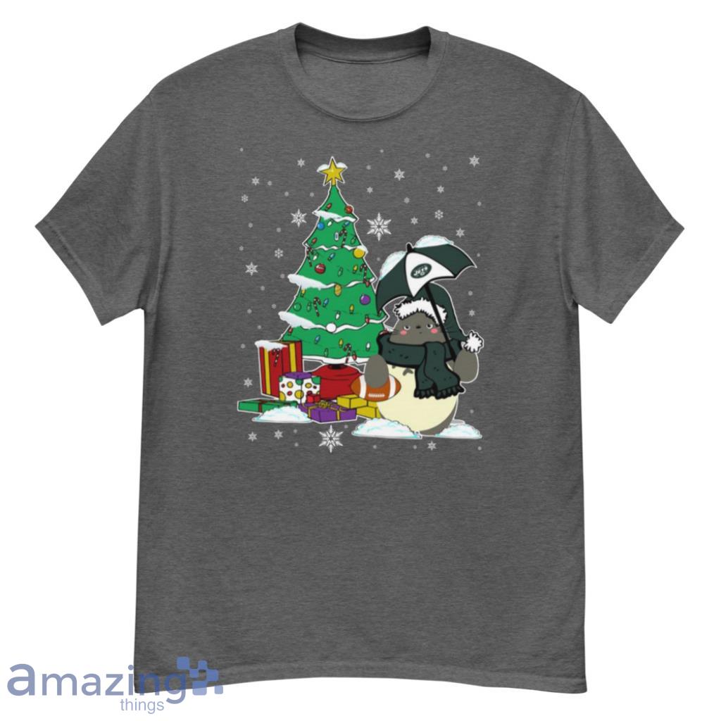 New York Jets NFL Football Cute Tonari No Totoro Christmas Sports T-Shirt - G500 Men’s Classic T-Shirt-1