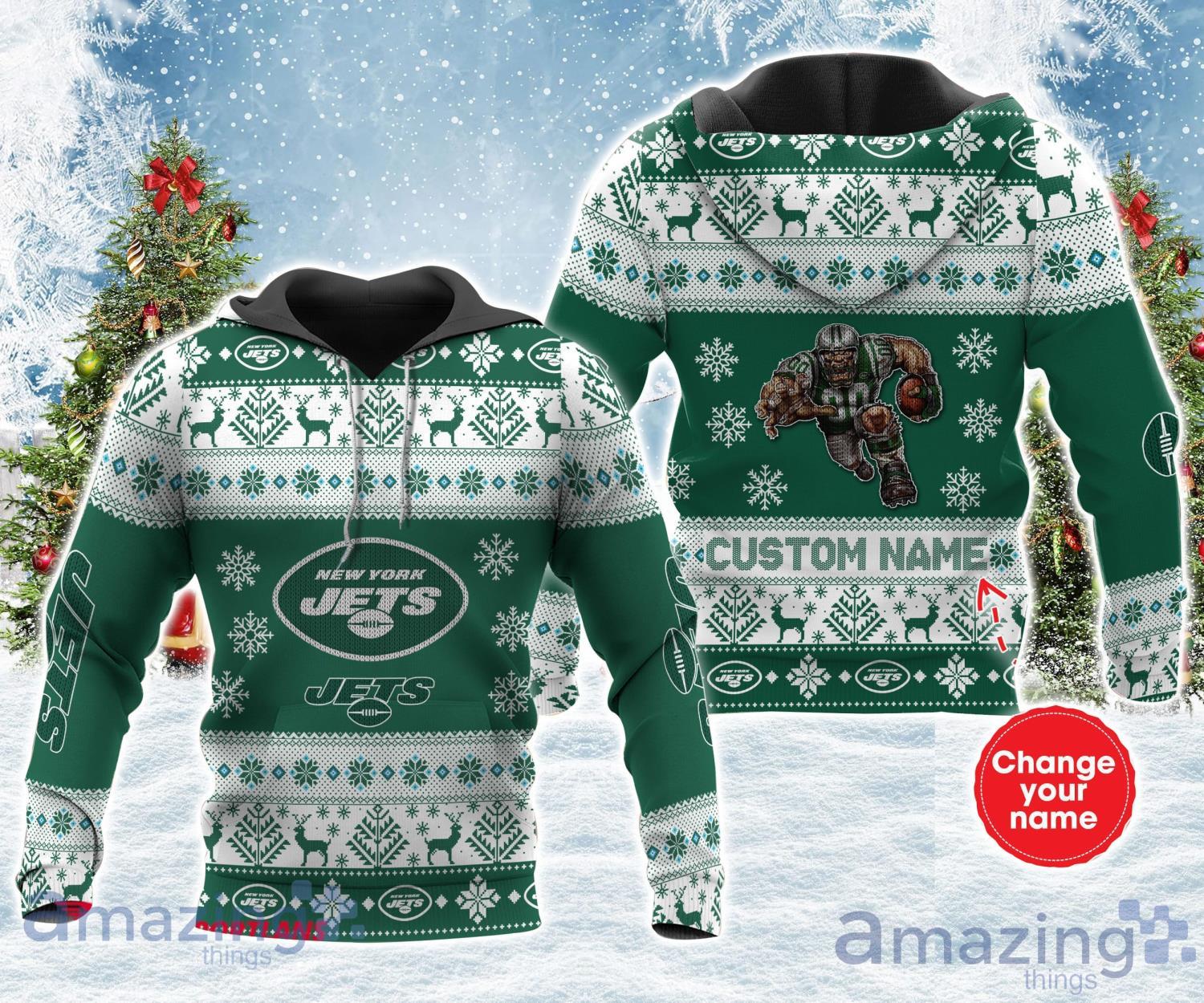 New York Jets Nfl Personalized Name All Over Printed 3D Shirt For Fans Product Photo 1