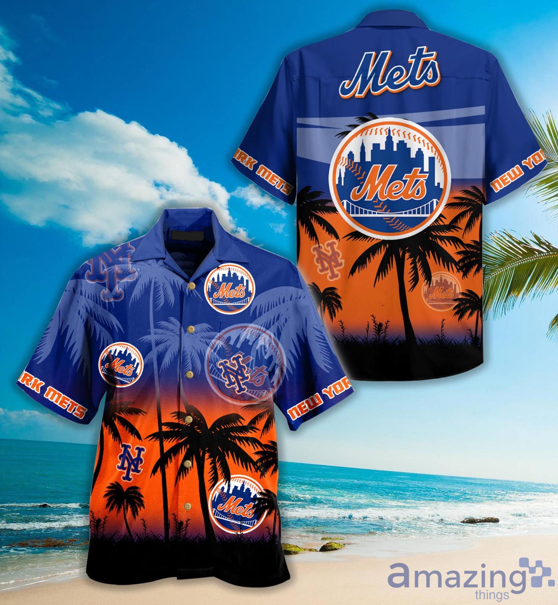 New York Mets 3D Hawaiian Shirt Men And Women For Fans - Banantees