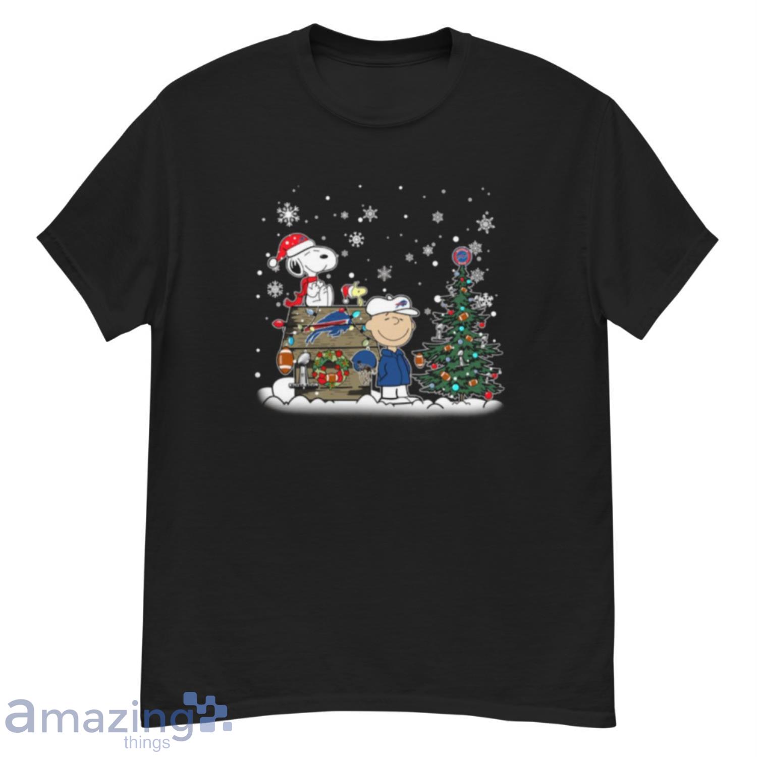 NFL Buffalo Bills Snoopy Charlie Brown Christmas Football Super Bowl Sports  T Shirt Christmas Gift