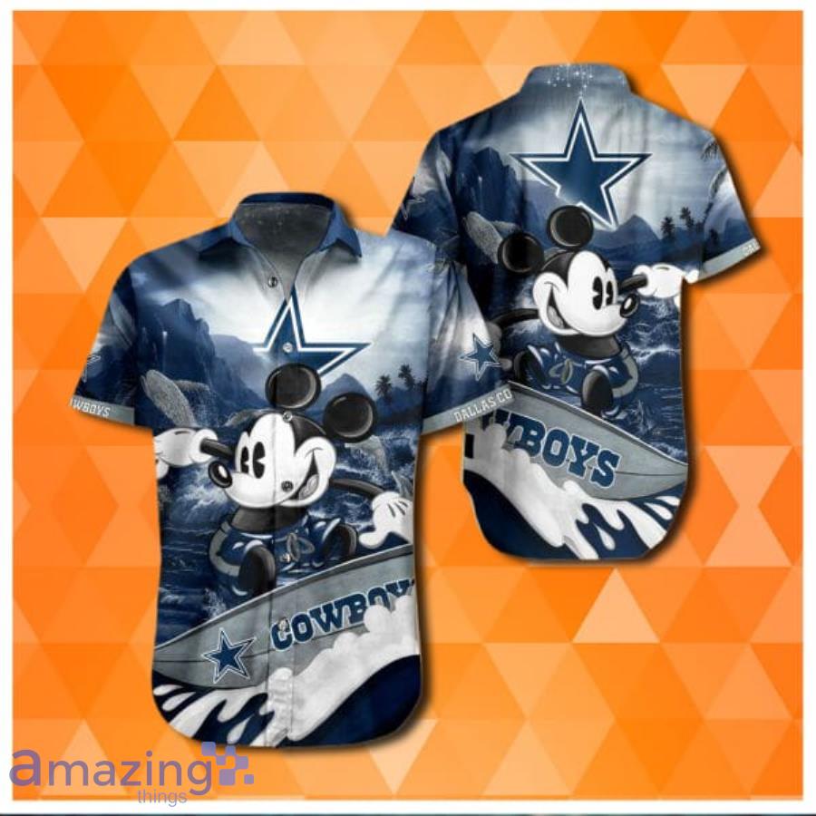 Nfl Dallas Cowboys Mickey Mouse Hawaiian Shirt