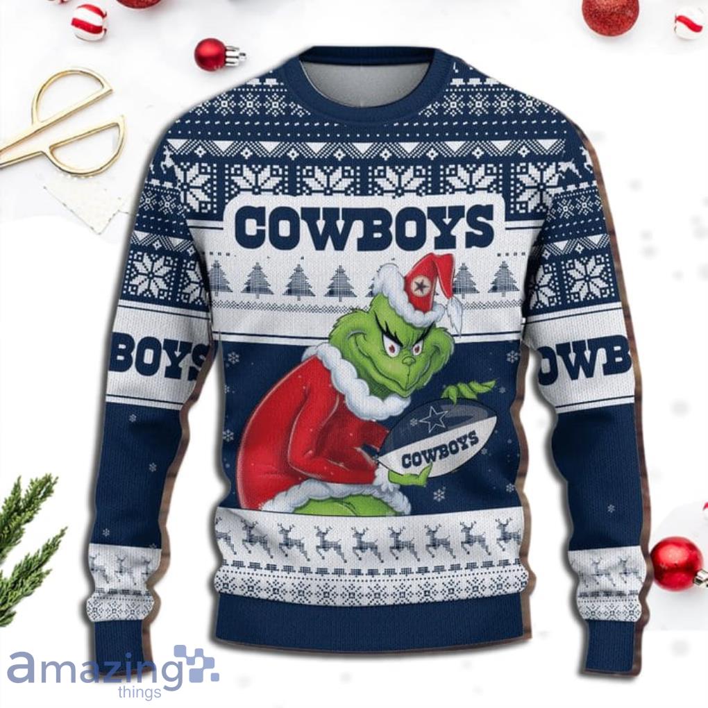 NFL Dallas Cowboys The Grinch Ugly Christmas Sweater Gift For Fans Product Photo 1