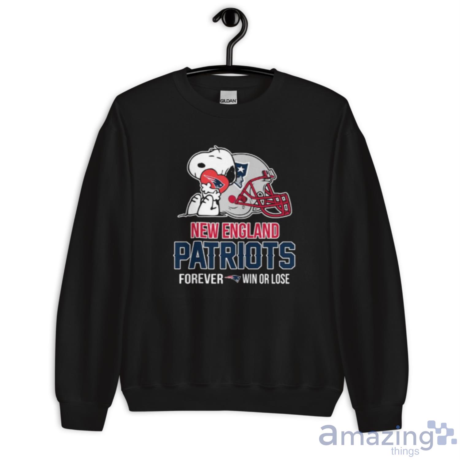 NFL The Peanuts Movie Snoopy Forever Win Or Lose Football New England Patriots Shirt image NFL The Peanuts Movie Snoopy Forever Win Or Lose Football New England Patriots Shirt - Unisex Crewneck Sweatshirt