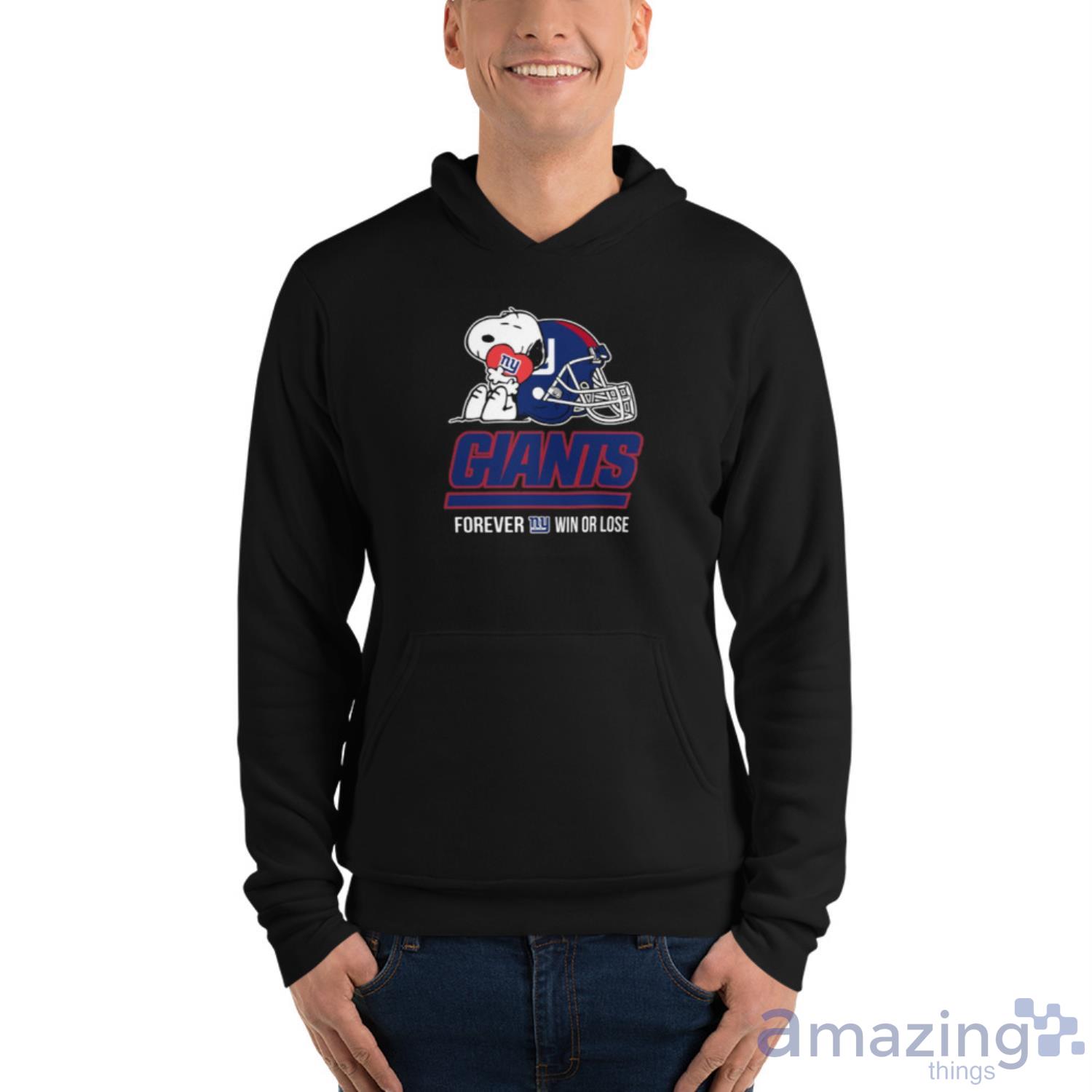 NFL The Peanuts Movie Snoopy Forever Win Or Lose Football New York Giants  Shirt