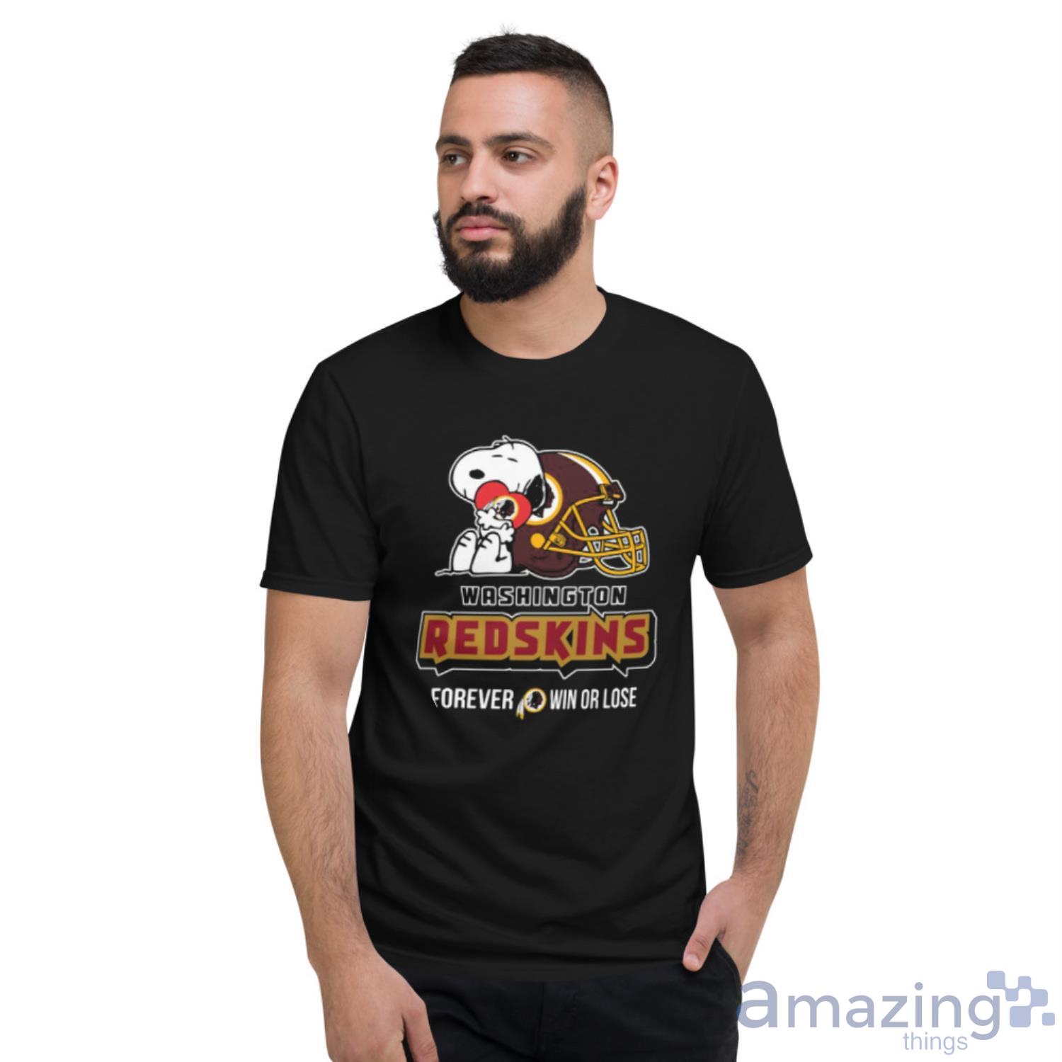 NFL The Peanuts Movie Snoopy Forever Win Or Lose Football Washington  Redskins Shirt