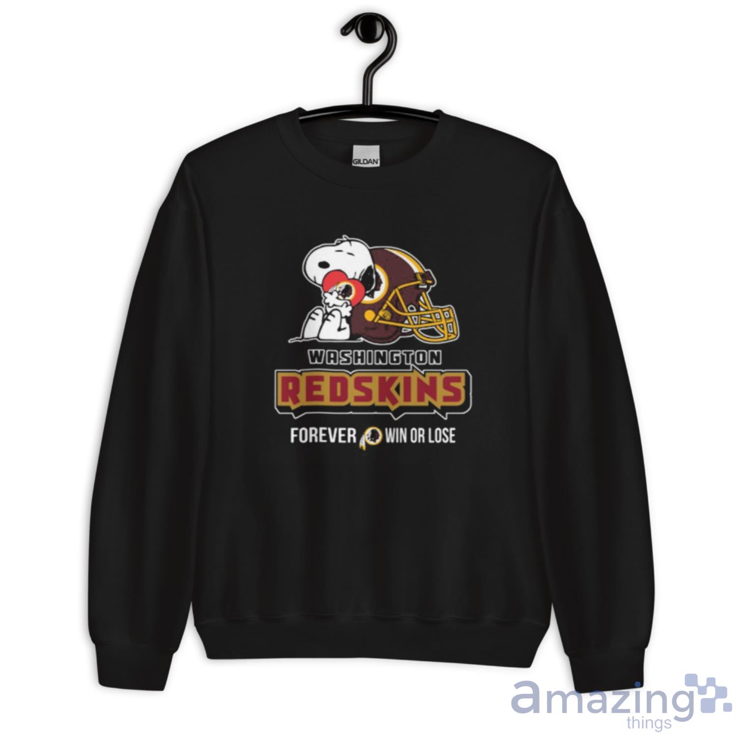 NFL The Peanuts Movie Snoopy Forever Win Or Lose Football Washington  Redskins Shirt