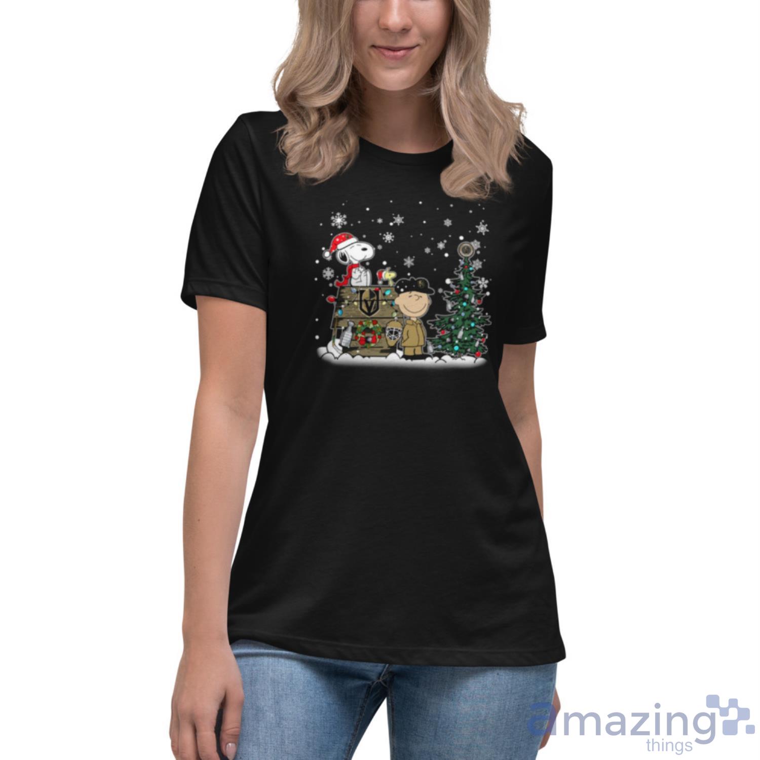 Vegas Golden Knights Ice Hockey Snoopy And Woodstock NHL Women's T-Shirt 