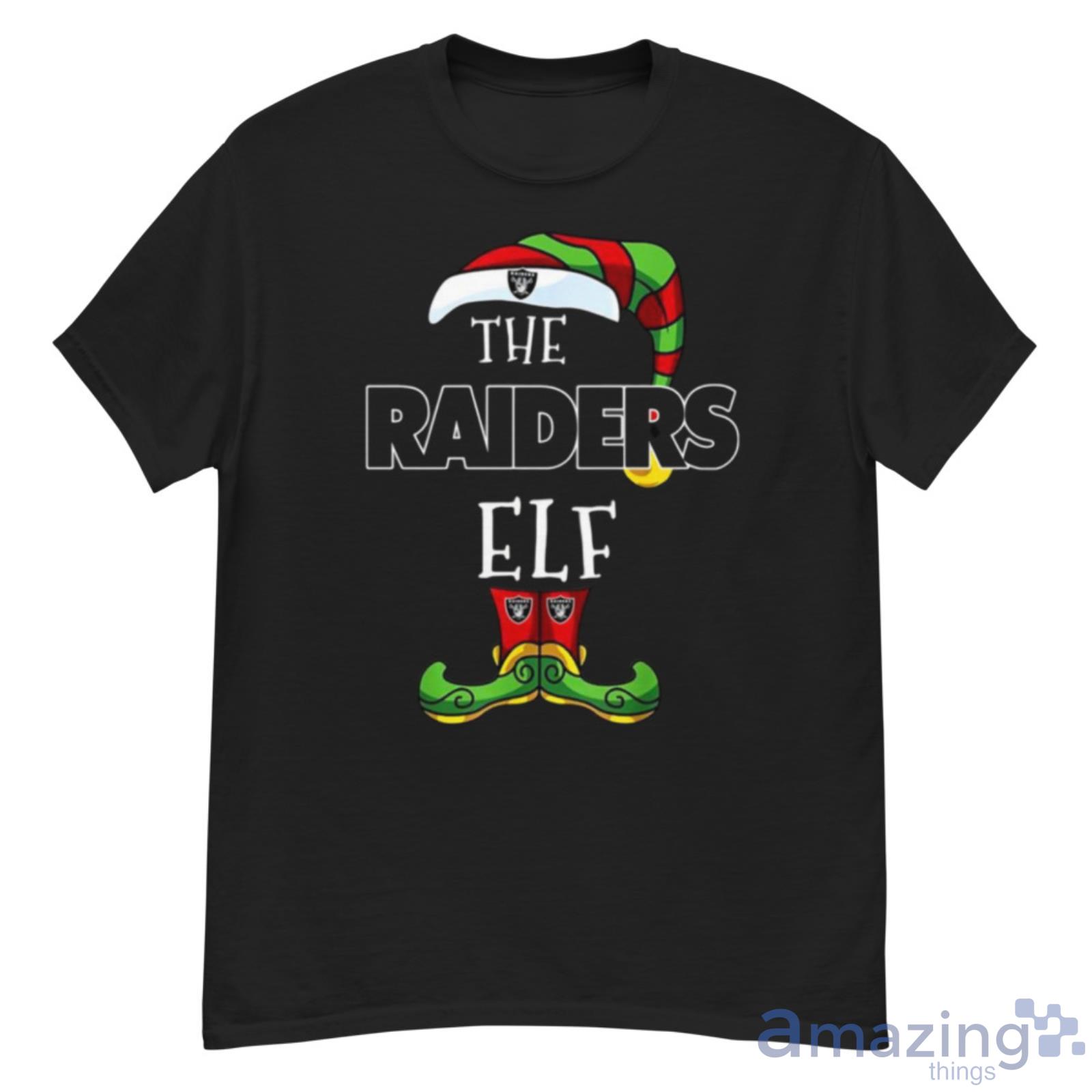 Oakland Raiders Christmas Elf Funny Nfl Shirt