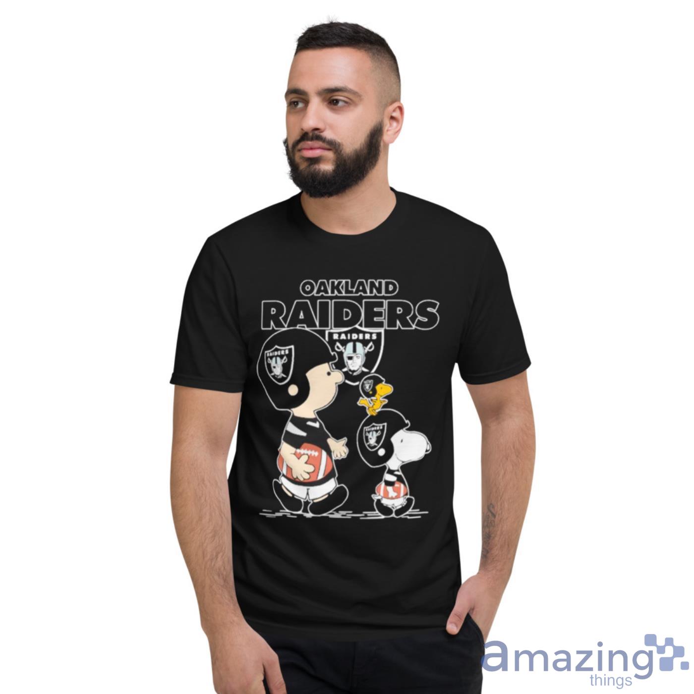 Oakland Raiders Let's Play Football Together Snoopy Charlie Brown And  Woodstock Shirt