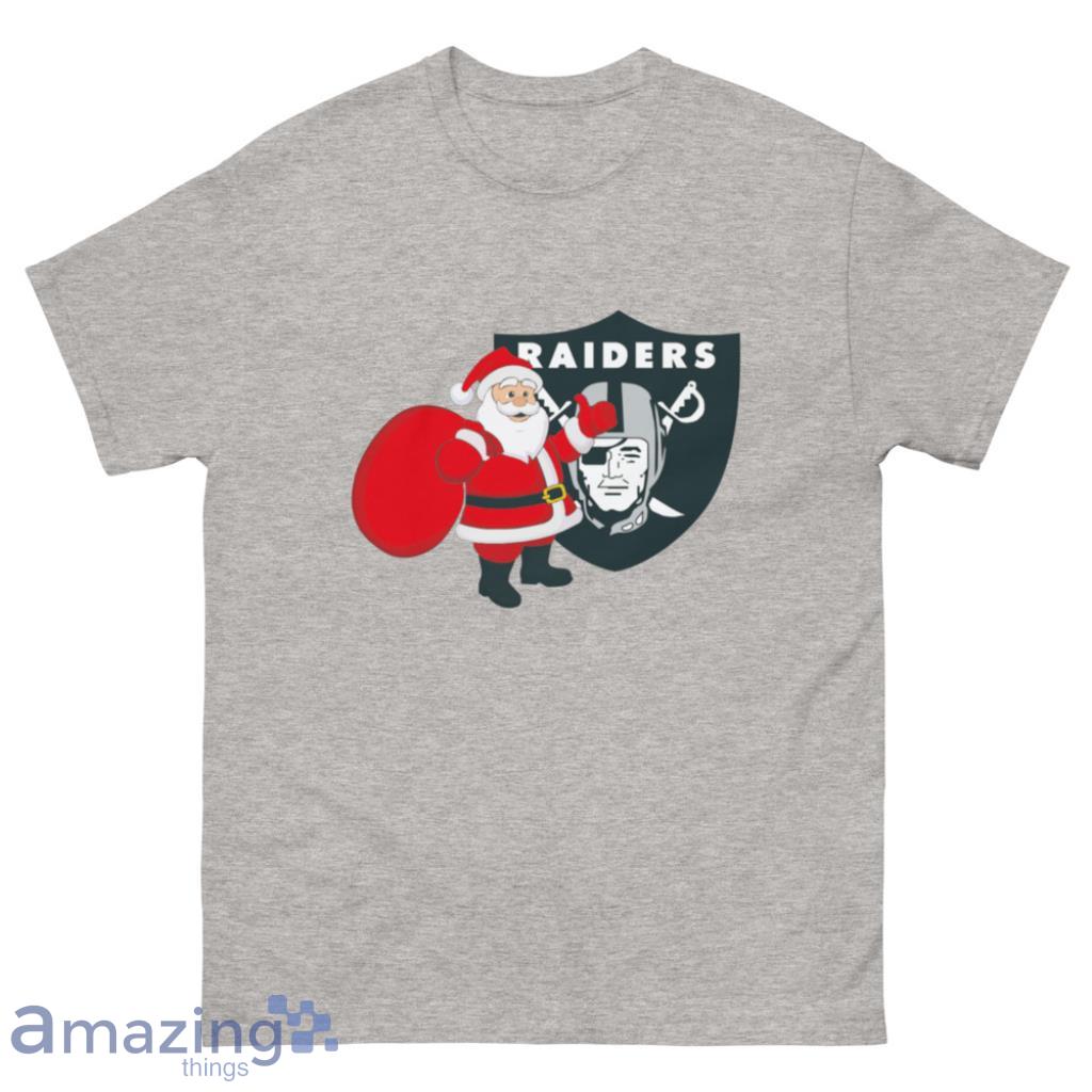 Oakland Raiders NFL Santa Claus Christmas Shirt - 500 Men’s Classic Tee Gildan