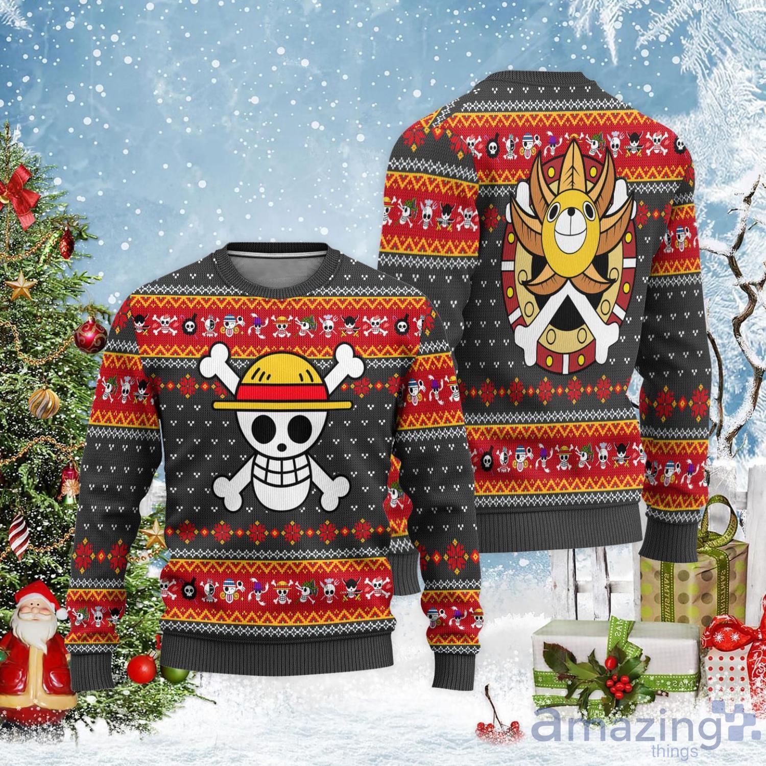 One Piece Symbol Ugly Christmas Sweater Product Photo 1