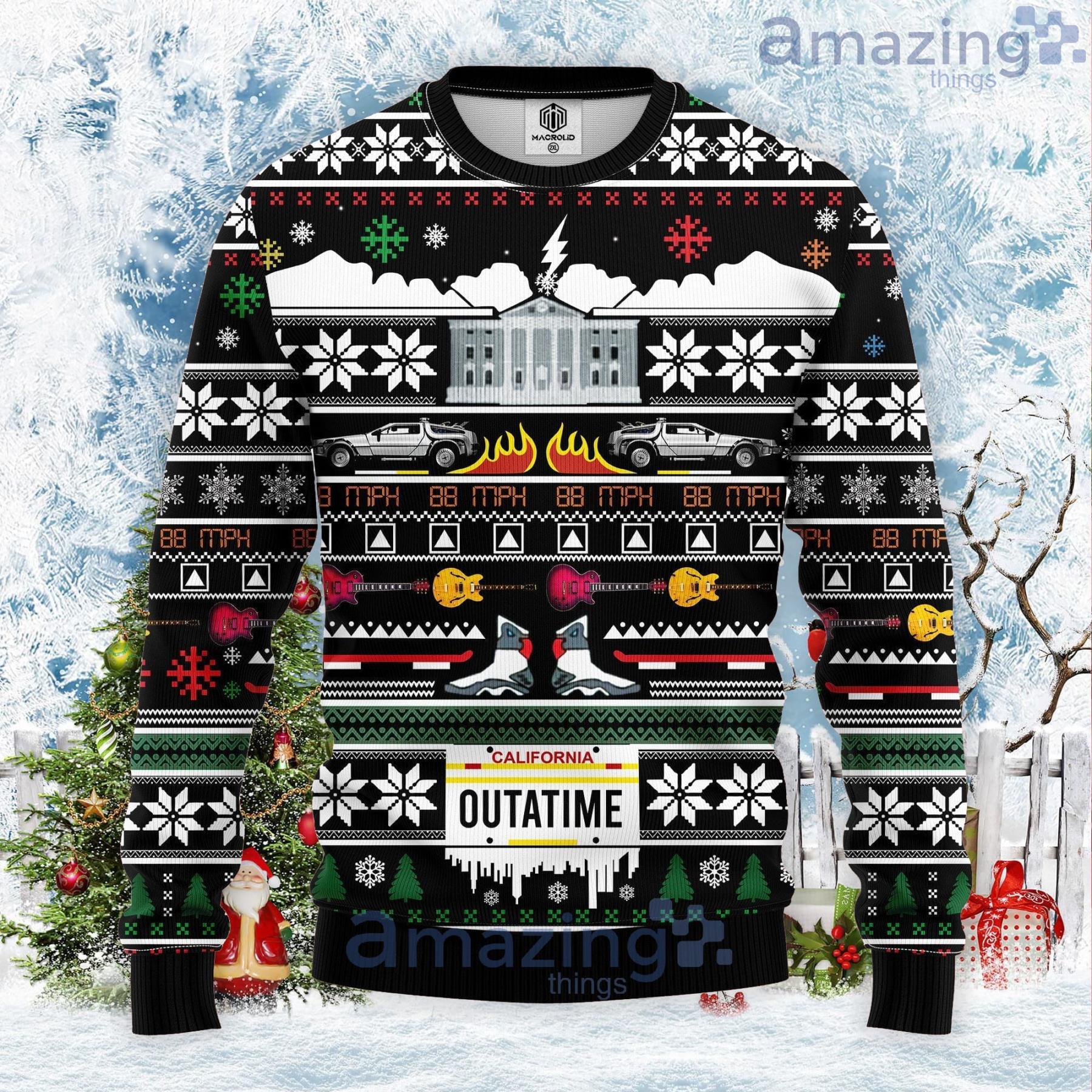 Outatime Christmas Gift Ugly Christmas Sweater Product Photo 1