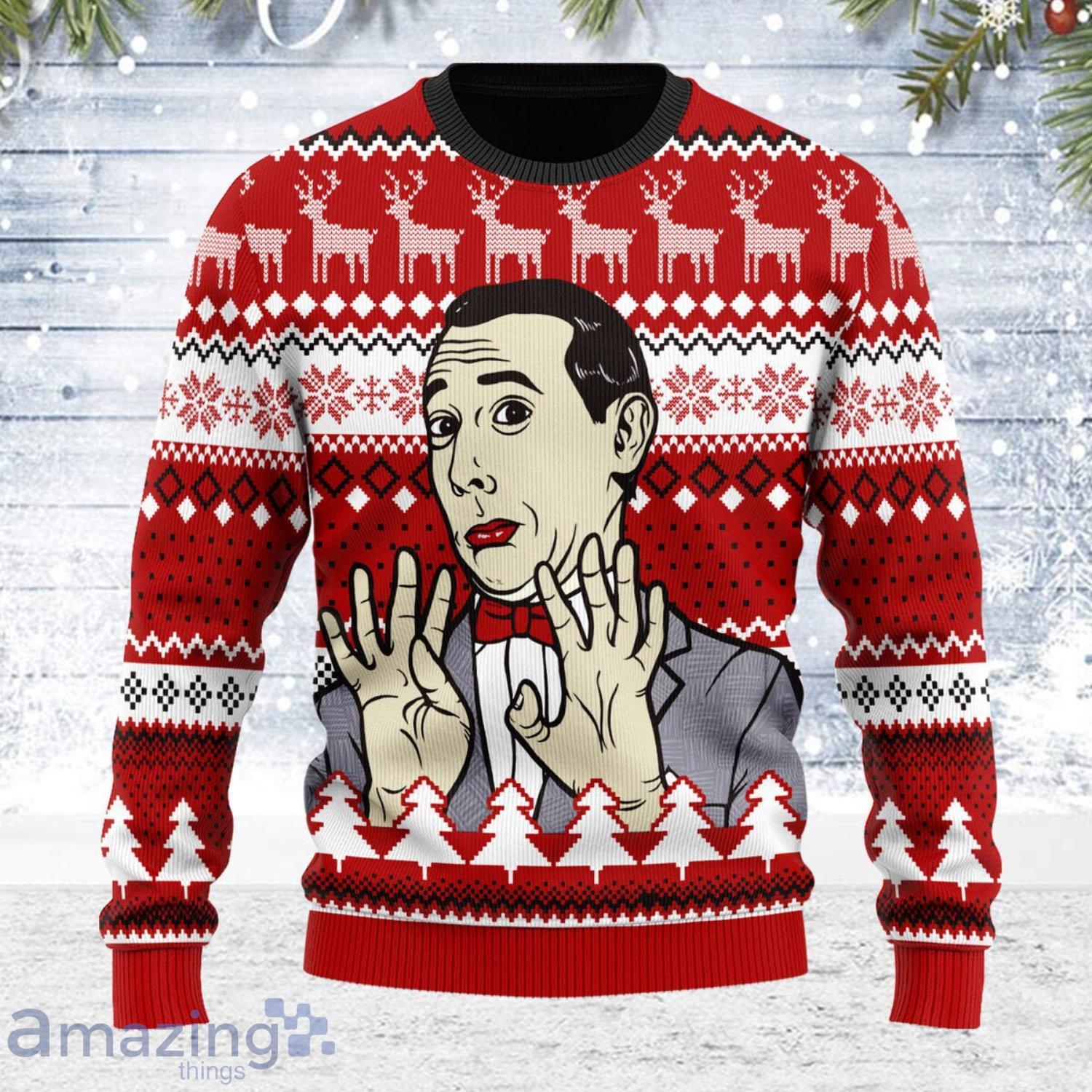 Pee Wee Herman Ugly Christmas Sweater Product Photo 1