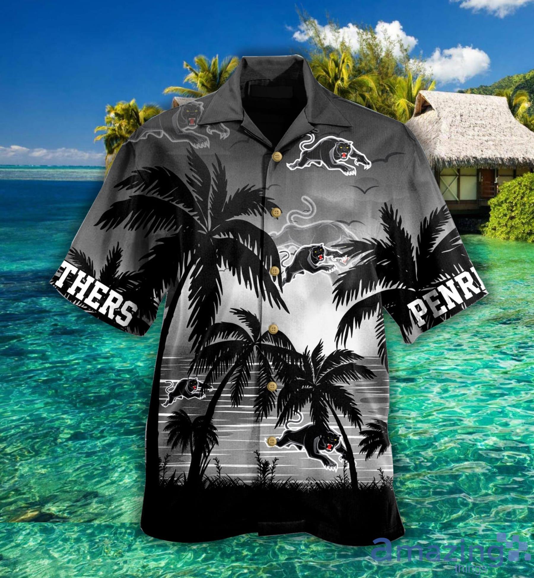 Penrith Panthers Sunset Hawaiian Shirt For Fans Product Photo 1