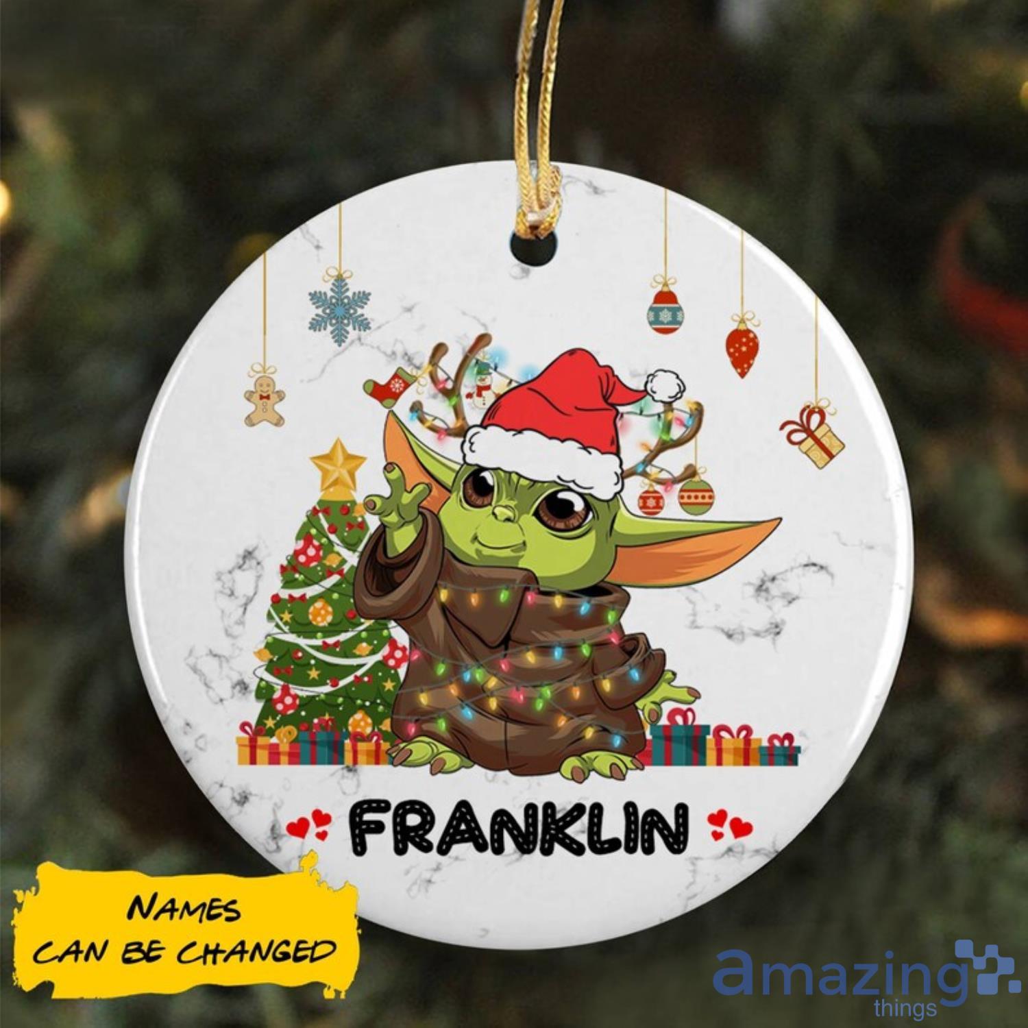 Pittsburgh Steelers-Baby Yoda Christmas Tree Ornament