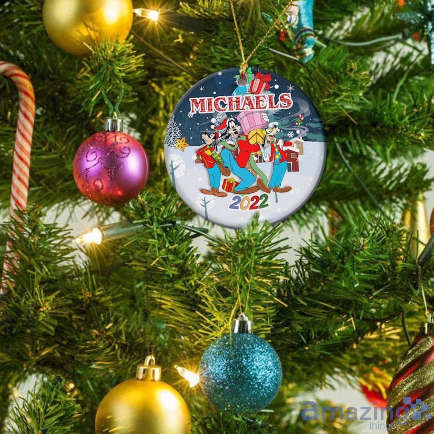 Personalized Name Goofy Ornament Goofy Customized Ornament Goofy Christmas Disneyland Christmas Product Photo 1