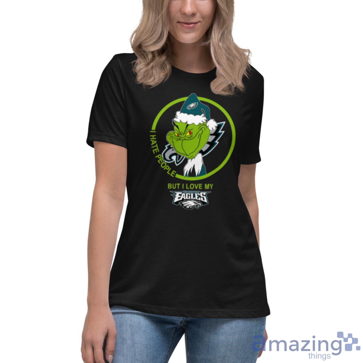 Grinch NFL Official Team Football Philadelphia Eagles Shirt Women