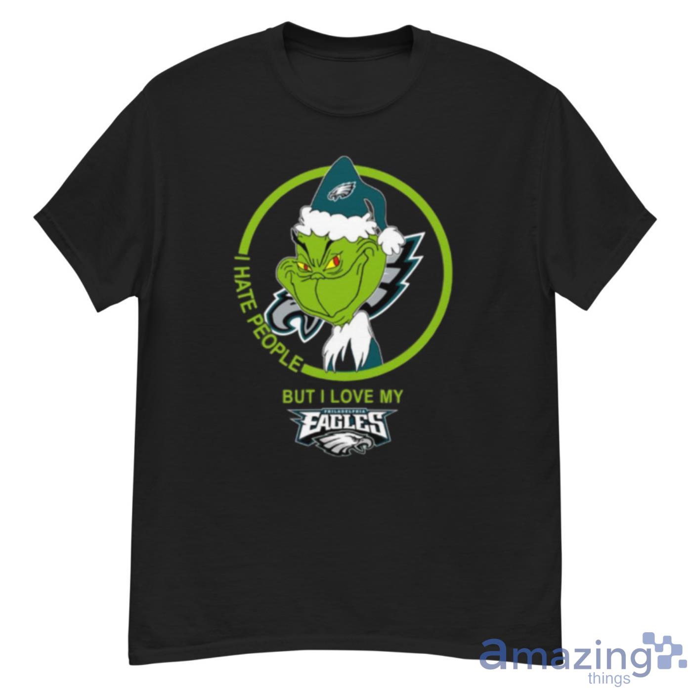 I Hate People But I Love My Philadelphia Eagles Grinch NFL Youth T