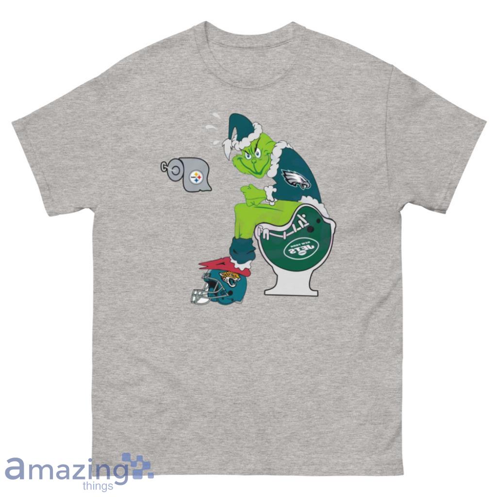 Philadelphia Eagles Shirt Christmas Grinch In Toilet T Shirt