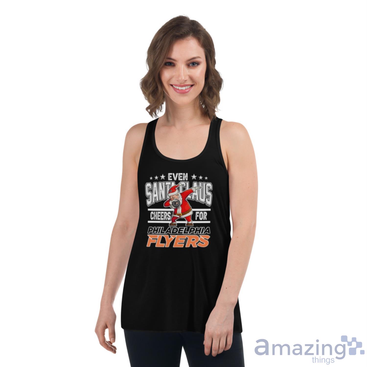 Philadelphia Flyers Even Santa Claus Cheers For Christmas NHL Shirt For Fans