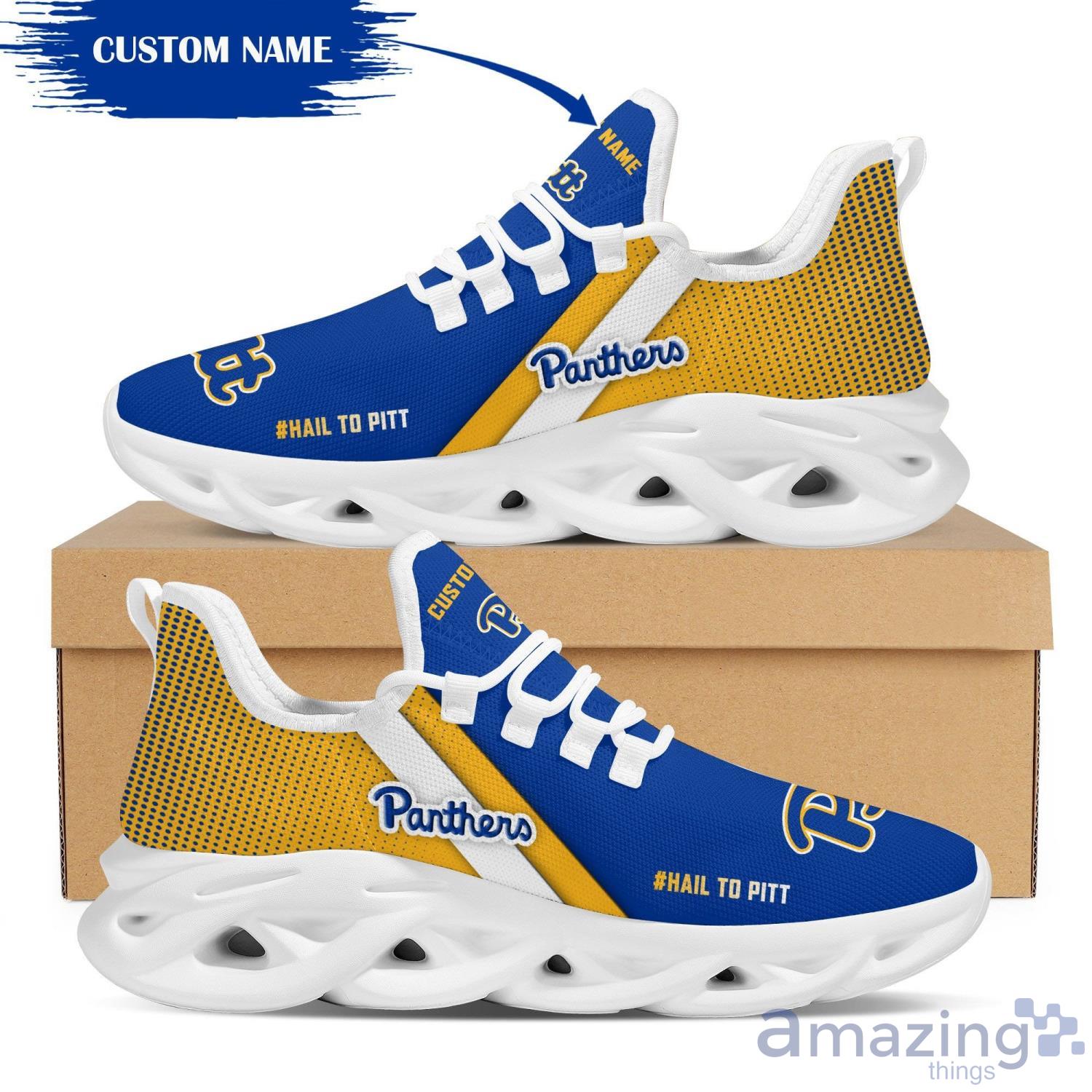 Pittsburgh Panthers Custom Name Max Soul Sneaker Running Shoes For Fans NCAA Team Product Photo 1