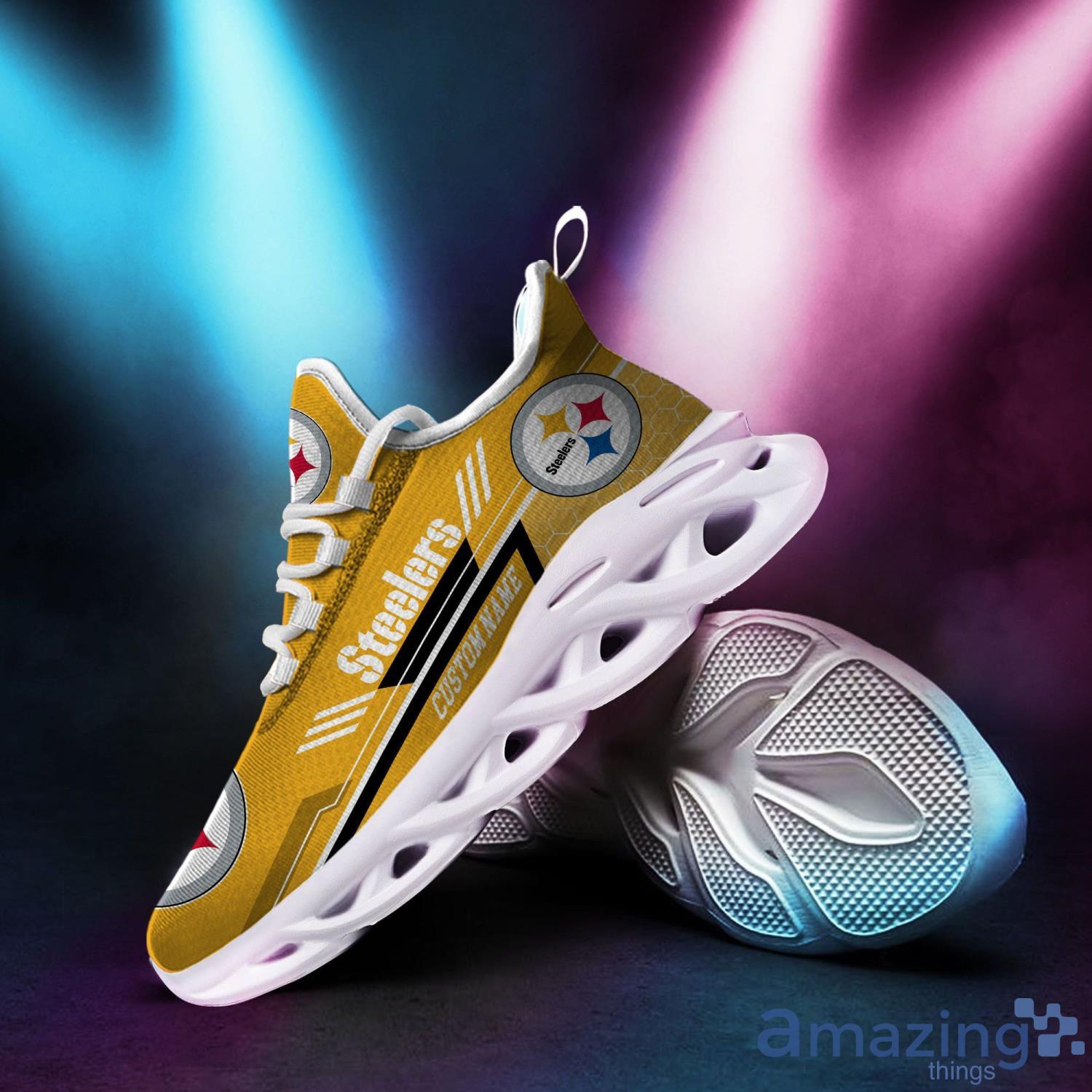 White Steelers Sneakers Custom Shoes For Fans