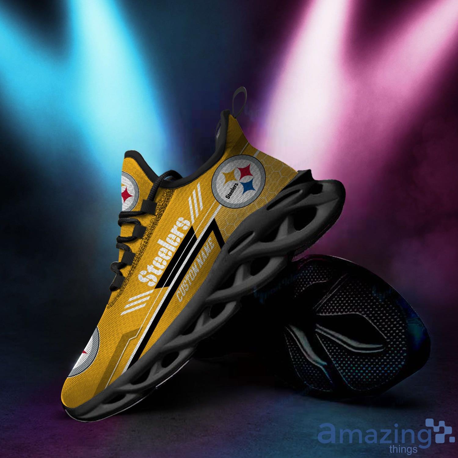 NFL Pittsburgh Steelers Running Sneakers Yeezy Shoes Men And Women