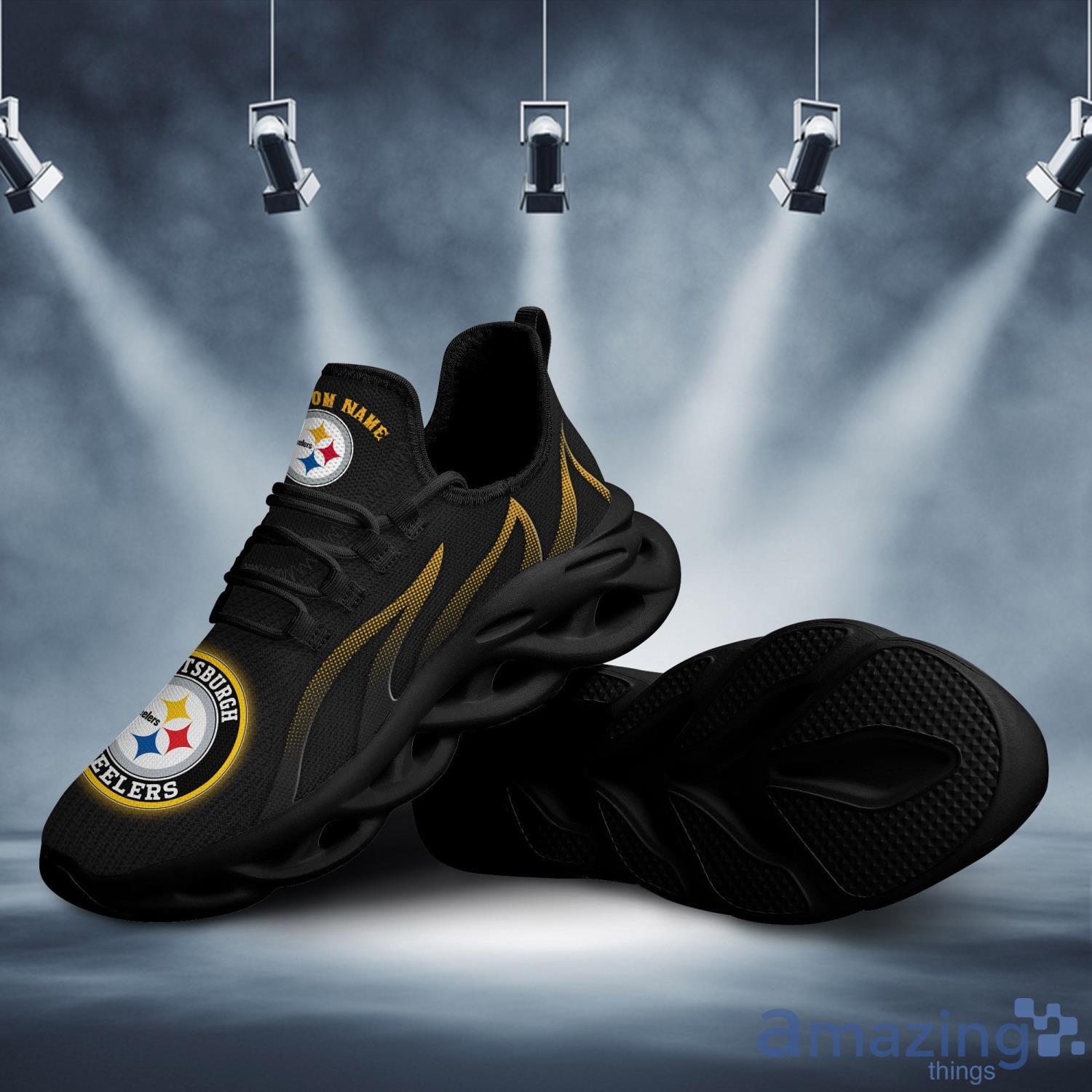 Pittsburgh Steelers Custom Name Sport Max Soul Sneaker Running