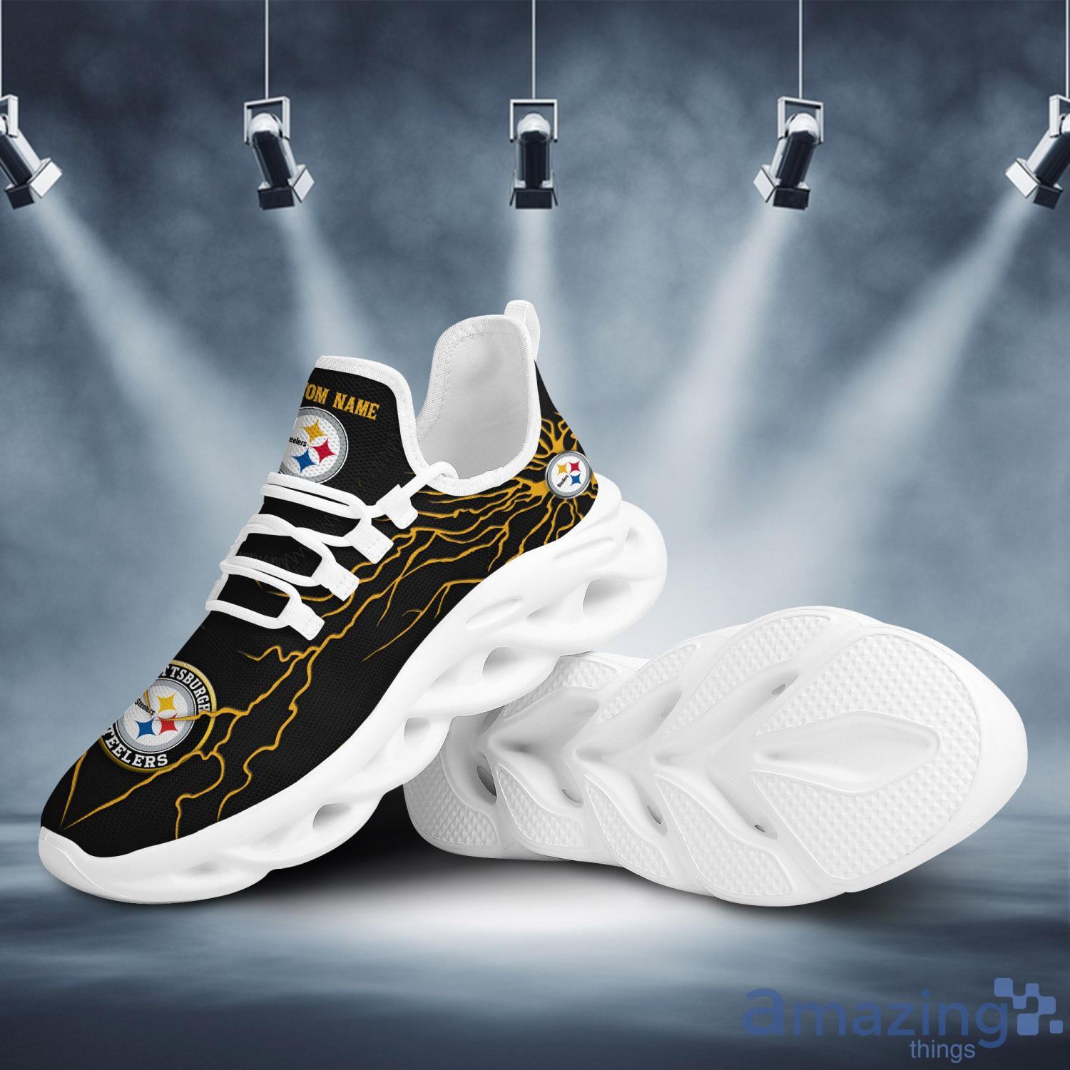 Pittsburgh Steelers Embrace Custom Name Chunky Sneaker AOP Gift Fans Max  Soul Shoes - YesItCustom