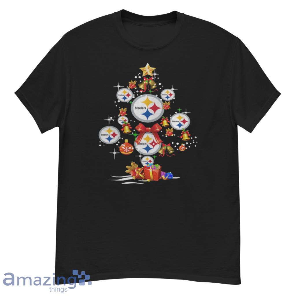 Pittsburgh Steelers football logo gifts Merry Christmas tree shirt